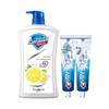 3D White Toothpaste & Safeguard Lemon Shower Gel Bundle