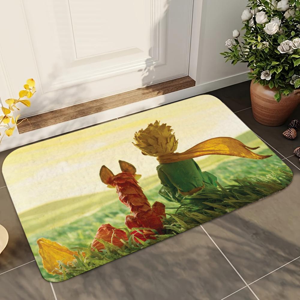 

1pc The Little Prince Bathroom Absorbent Mats Anti-Slip Mats Home Decor Supplies Carpets Home Kitchen Floor Mats 40x60cm