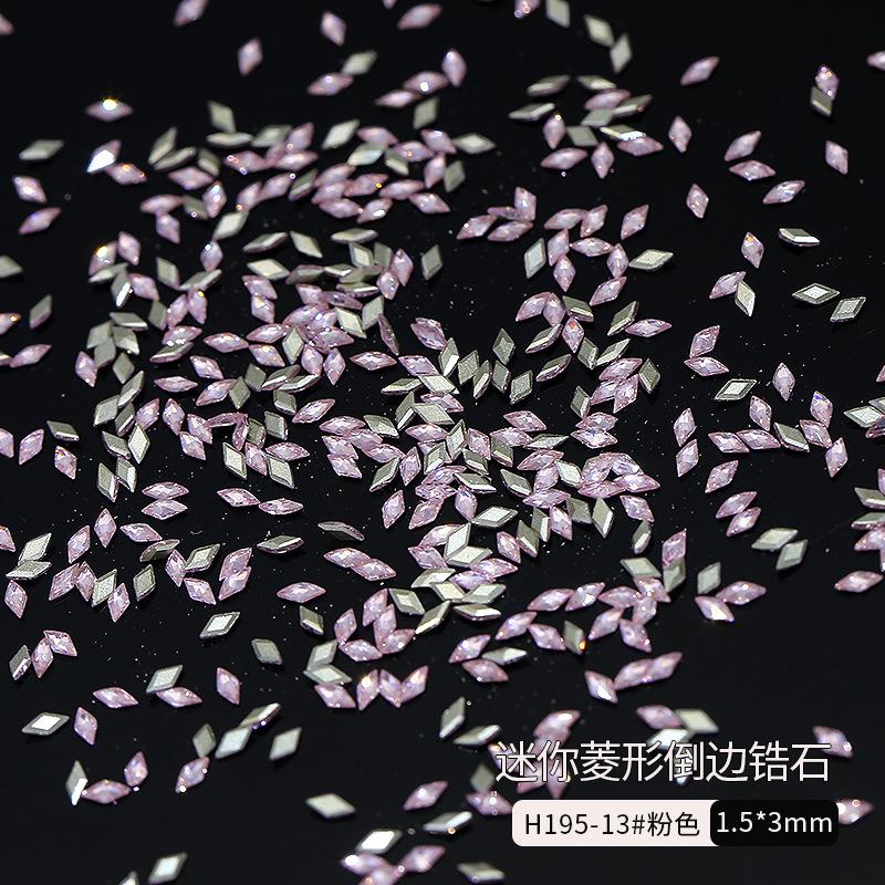 

50Pcs Sparkle Aurora Mini Rhinestone Transparent Nail Charms Flat Bottom Zircon Nail Art Wear Nail Accessories Crystal Butterfly Nail Charm Decoration розовый