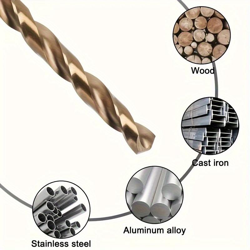 99Pcs High Speed Steel Metric Drill Bit Sets for Hardened Metal, Stainless Steel, Cast Iron, Wood and Plastic