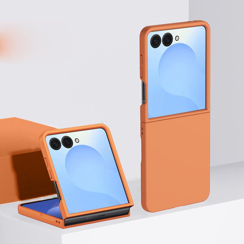 Phone Case for Samsung Z Flip 7 FE 6 5 4 3 Flip7 Flip6 Flip5 Flip4 5G Protective Cover Slim Thin Candy Cute Skin Feel
