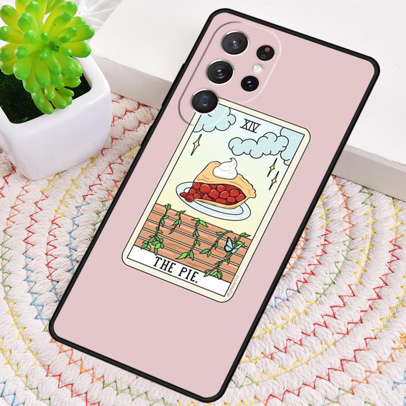 CAKE COFFEE The Boba Tarot Card Phone Case for Samsung Galaxy Note 10 Pro S26 Ultra S23 S24 FE S25 S21 S22 PLUS Shockproof Cove