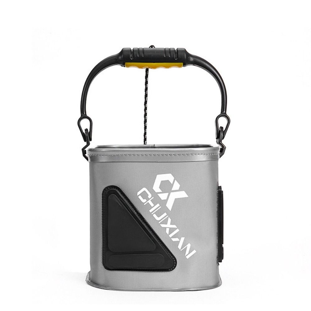 Foldable Fishing Bucket EVA Thick Fishing Bait Bucket Portable Live Fish Bucket  Bait Container