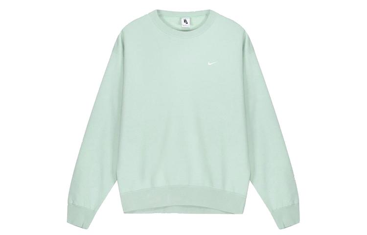 Nike Sweatshirts Men s Light Green Crew Neck Moderate Regular CZ5353-321 XXL