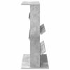 Magazine Shelf with Shelf Concrete Grey 70 x 41 x 96 cm Engineered Wood