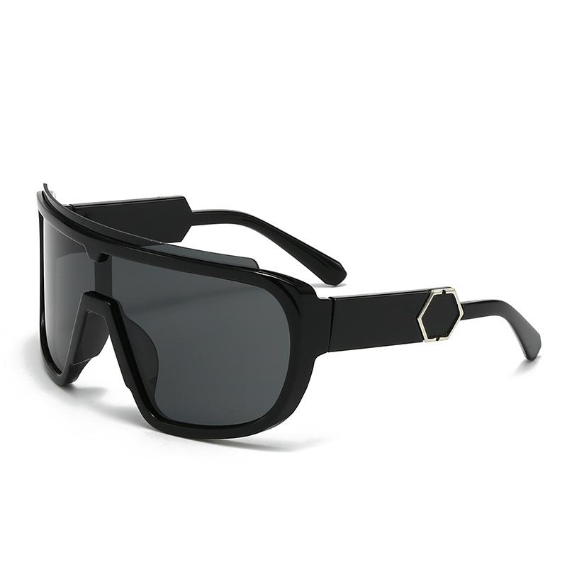 Oversized Sunglasses Women Men Luxury Brand Designer Vintage Punk Outdoor Riding Sport Goggle Sun Glasses