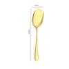 Golden Stainless Steel Food Service Spoon Large Rice Shovel Tableware Long Handle Square Spatula Kitchen Gadgets for Home