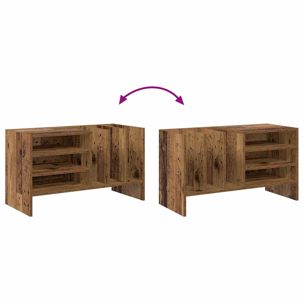 Vinyl Record Cabinet Reclaimed Wood Look 78.5 X 35 X 45 Cm Engineered Wood