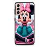Cartoon Minnie Case for Samsung Galaxy S23 S10e S10 S21 FE S22 S9 S24 Ultra S20 Plus Soft Black TPU Phone Cover Bumper