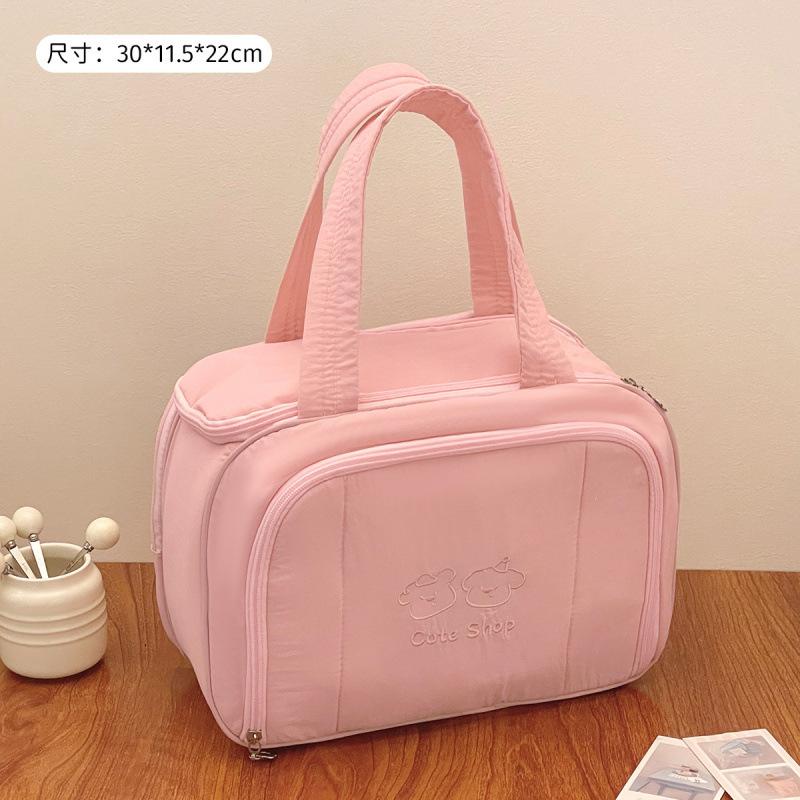 New Travel Toiletry Bag, Large Capacity, Portable, with Compartments for Organizing Skincare Products, and a Makeup Bag for Women