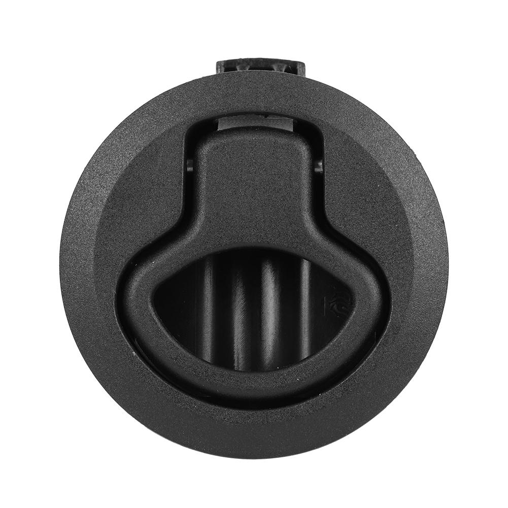Round Black Flush Pull Slam Latch Deck Hatch Handle Lock for Marine Boat RV Drawers