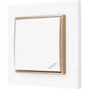 Staircase Switch with Frame Karlik Mini, White/gold