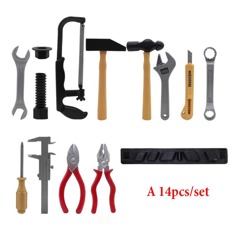 Premium 14pcs Construction Tool Set Toy For Childrens Creative Pretend Play And Learning