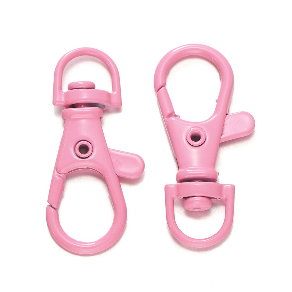 5/10Pcs Colorful Swivel Lobster Clasp Hooks Keychain Split Key Ring Connector for Bag Key Chain DIY Jewelry Making Supplies