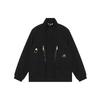 Jackets Men's Black Stand Collar Moderate Workwear (Unisex) Jackets AMJ21357 BK