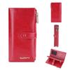 Baellerry Women's Long Purse Multiple Card Slots Wallet Fashion Clutch Bag Cell Phone Bag Zipper Billfold Pu Leather Card Holder