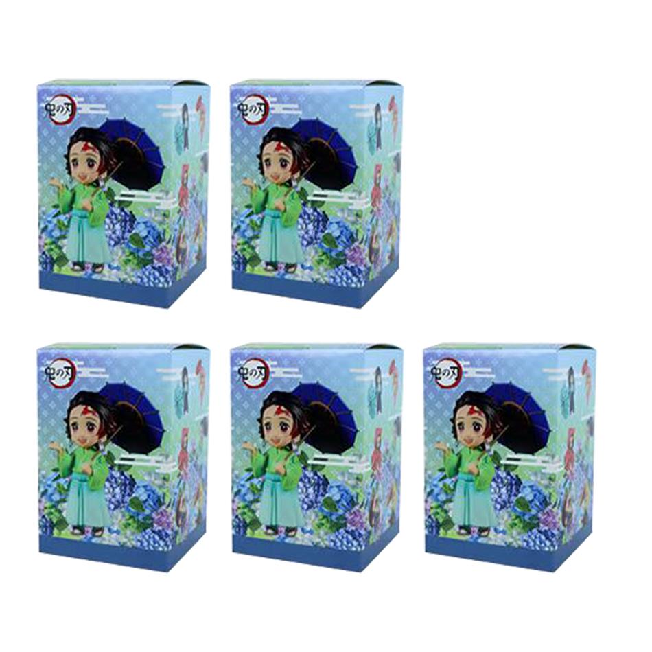 Hot Demon Slayer New Character Peripheral Plum Rain Series B Figure Car Model Ornaments Collectibles Christmas Gifts