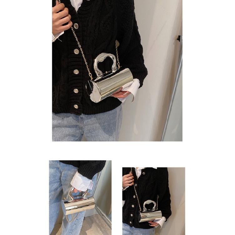 Contemporary Acrylic Cylinder Handbag Perfect for ShoppingTraveling and Dating