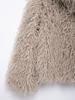 2024 Autumn Women's European & American Style Faux Fur Short Jacket