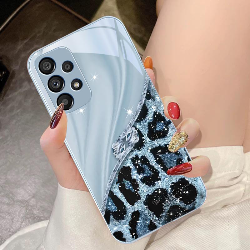 Colorful Patterns For Samsung Galaxy S10 4G S20 11E 30 S21 22 S24 Fe Pro S23 S25 Ultra 5G S9 Tempered Glass Phone Case