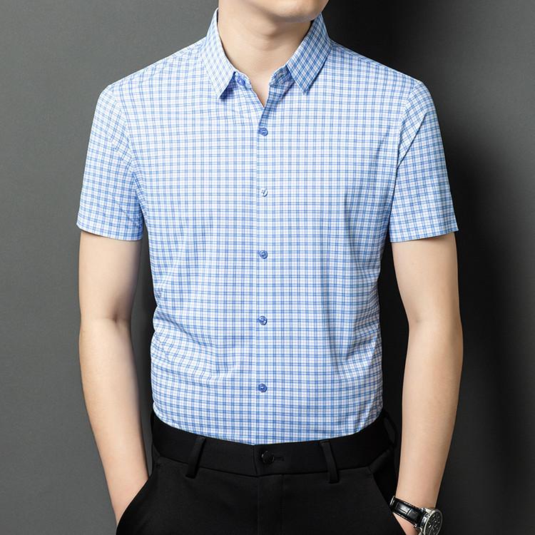 Men s Short Sleeve Shirt Summer Casual Fashion Business M