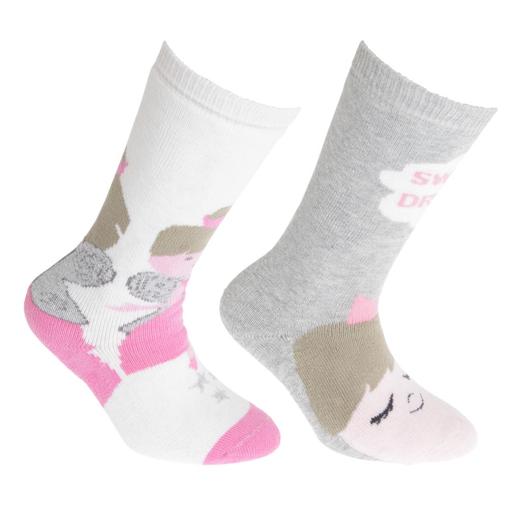 Floso Gummistiefelsocken für Kinder/Kinder mit hohem Baumwollanteil (2 Paar)