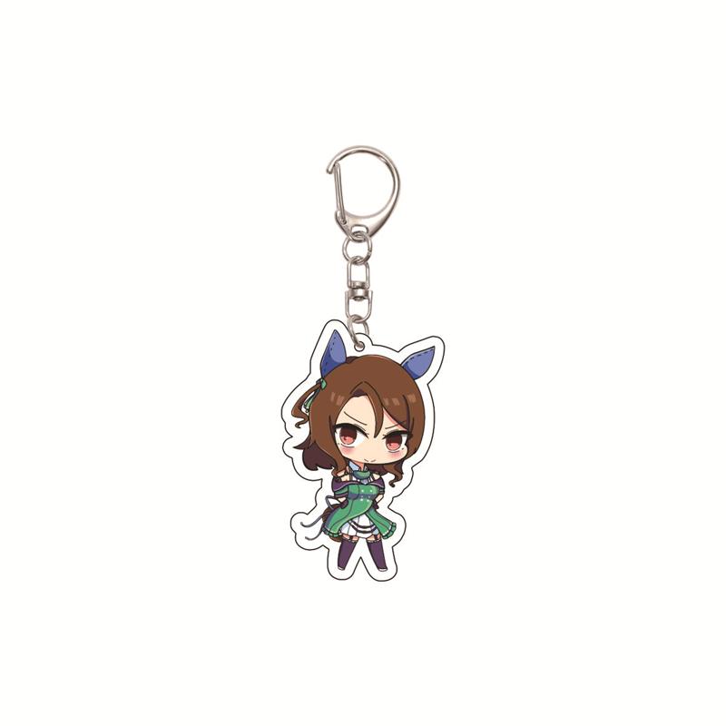 

6CM Cute Anime Pretty Derby Shuttle Mejiro Mcqueen Symboli Rudolf Kawaii Acrylic Keychain Game Jewelry Cosplay Props 6 cm