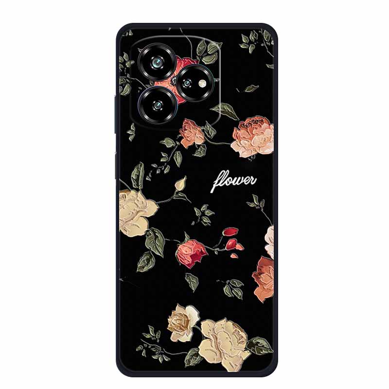 3D Relief Emboss Case For ZTE Axon 60 50 lite Blade A75 A73 4G V60 Design V50 Design 4G Black Silicone Soft Back Cover Case Capa
