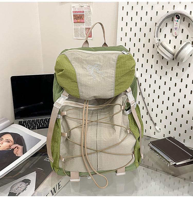 Lekki plecak górski na zewnątrz - Duża pojemność, Konstrukcja ze ściągaczem, Idealny dla uczniów szkół średnich/licealnych i studentów, Torba podróżna unisex.