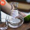 Hi 250ml Glass Wine Bottle Hole Sake Ice Jug Hamster Nest Cooling Brandy Whiskey Beer Decanter Transparent Wine Carafe Superior Bar Tools