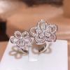 Exquisitos Anillos de Flores para Mujer Anillos de Moda Abiertos Ajustables Joyería Nupcial de Boda Fiesta Mujer para Joyería Pop Anillo de Joyería de Flores