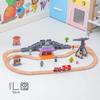 Diy Wooden Bell Tower Station Track Set Compatible with All Brands of Railway Road Accessories Assemble Toys for Children