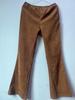 Spring/Summer 2025 Women's High-Waist Slim Fit Corduroy Flare Pants - Solid Color, Elastic Waist, Casual Drape