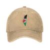 Flag Map Palestinian Kufiya Hatta Traditional Baseball Caps Unisex Washed Snapback Cap  Outdoor Workouts Adjustable Hat
