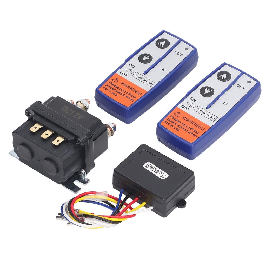 Brass 12V 250A Winch Relay Kit with Remote Control Relay Contactor Switch for Industrial Vehicle Winch Remotes