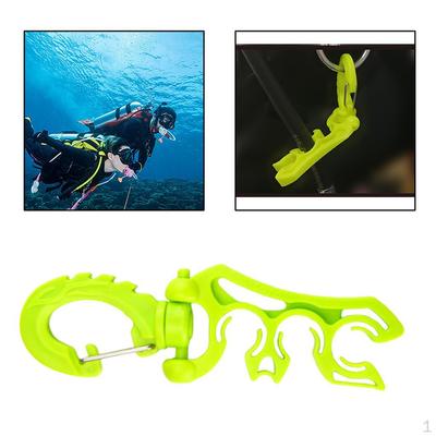 Soporte de Manguera BCD de Plástico Subacuático con Hebilla de Clip Gancho, Doble de Buceo