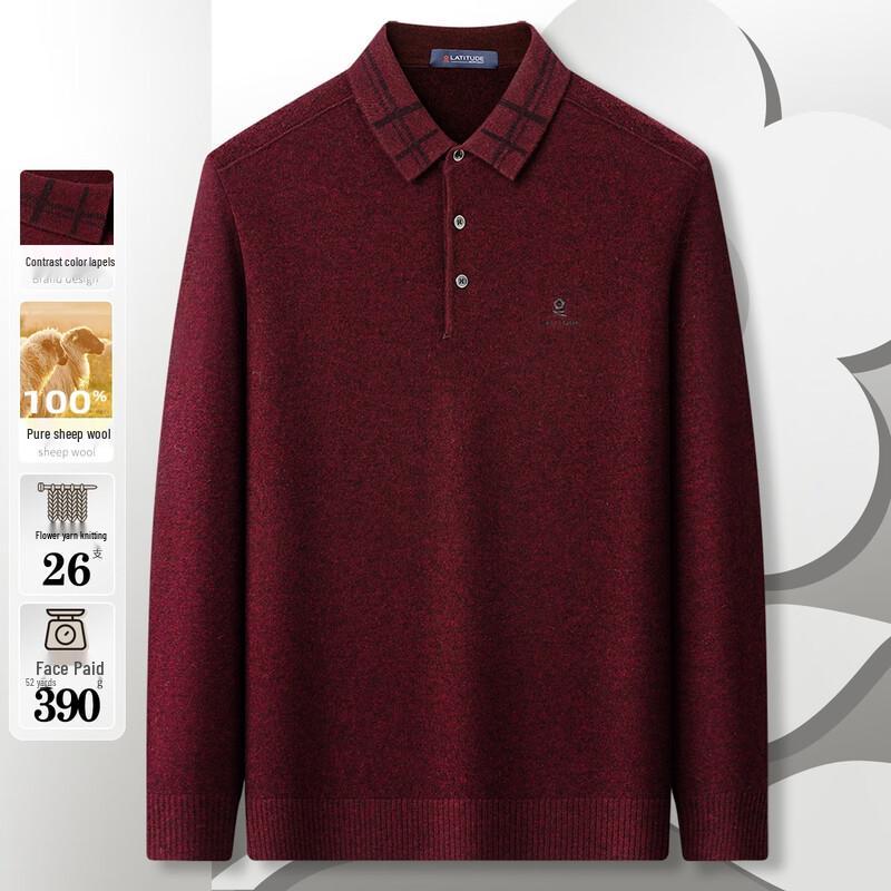 MONTAGUT Men's Merino Wool Business Sweater