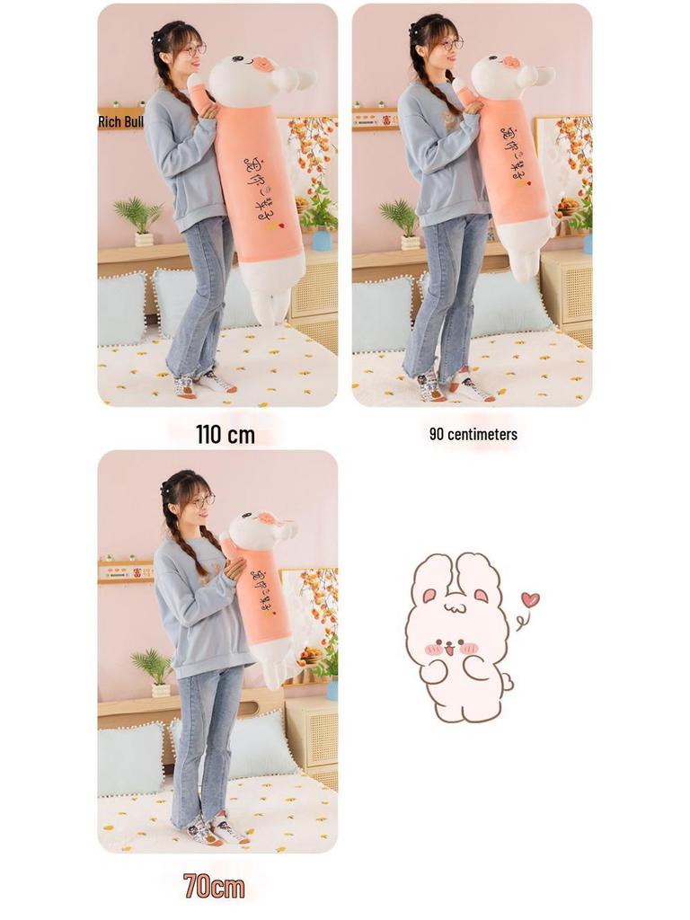 Gray Husky Plush Toy - Lying Down Dog Doll Pillow for Girls