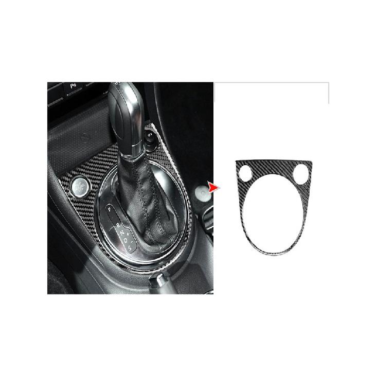 Autozubehör Innenausstattung Kohlefaser Getriebe Panel Hebeplatte Warten Schwarze Aufkleber Dekorative Für Volkswagen VW Käfer