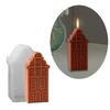 3D House Candle Mould Chimney House Silicone Molds Ornament Molds Castings Molds Handmade Plasters Molds Craft Supplies