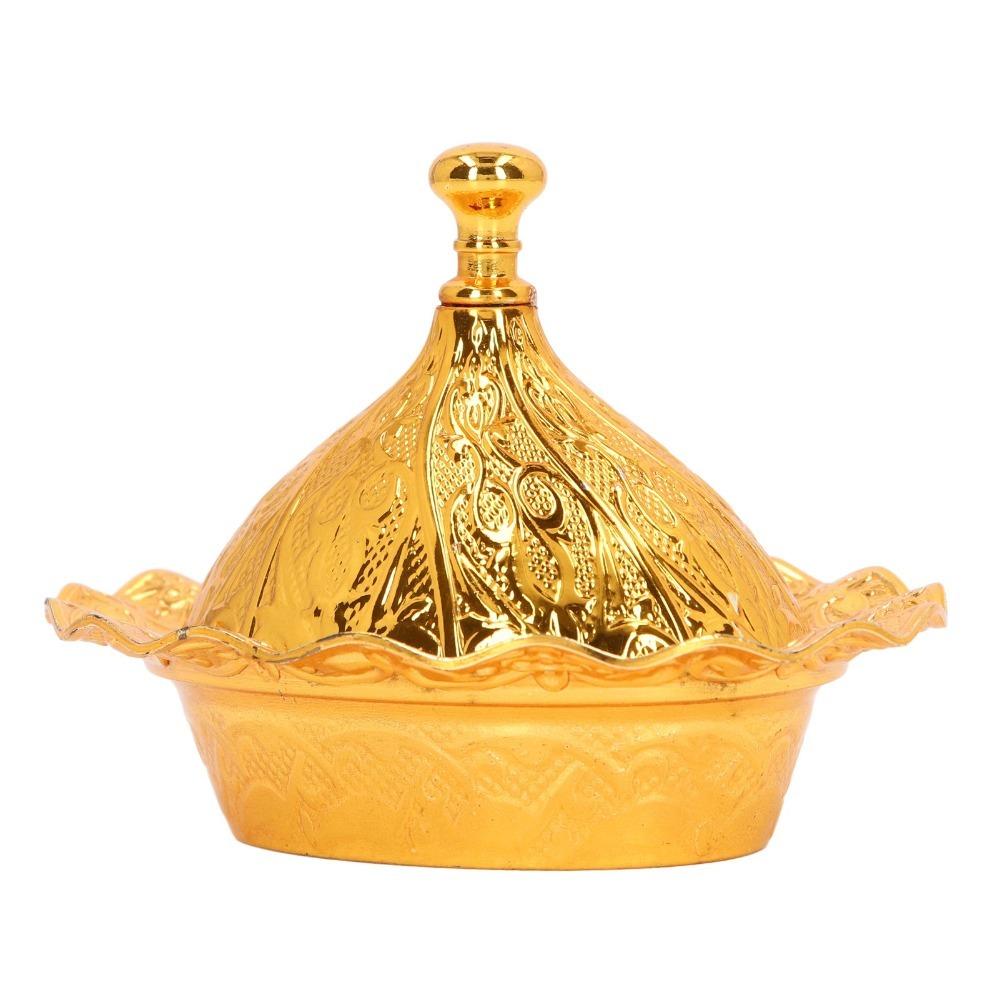 Zinc Alloy Vintage Sugar Bowl With Lid Zinc Alloy Sugar Bowl Gold Sugar Bowl Wedding Decoration
