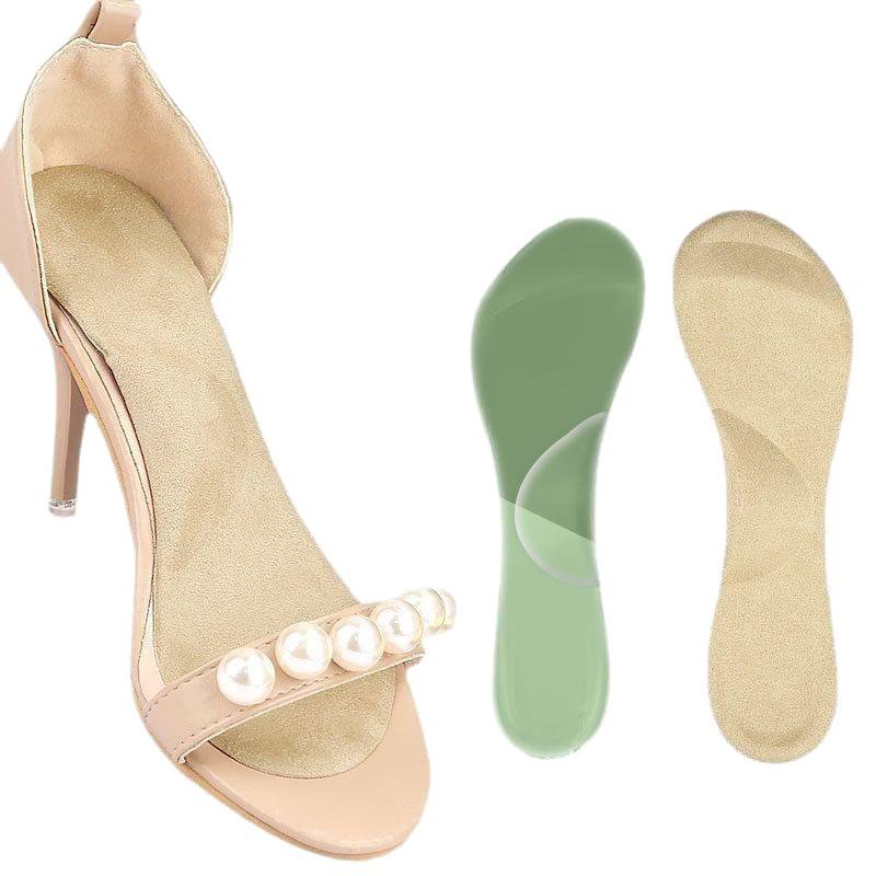 Women's Transparent High Heel Insole: Soft, Non-Slip, Arch Support Pad for Summer Sandals