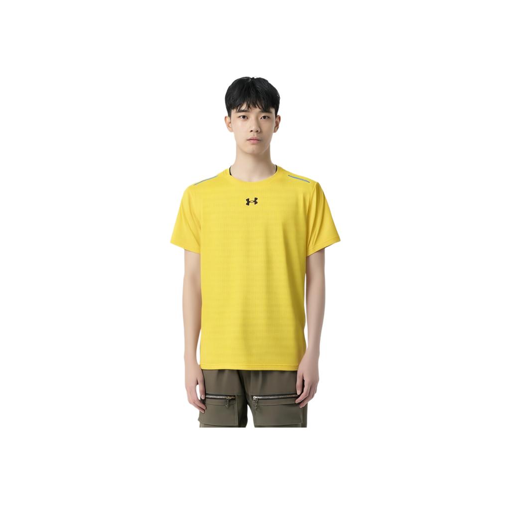 Under Armour Sports Jersey Running Workout Daily Casual Dopamine Short Sleeve T-Shirt Unisex T-Shirt Yellow 22500509-790