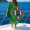Grün Schwarz Borussia Strandtuch - Weiche, Saugfähige Mikrofaser, Leicht, Ideal für Den Strand, Partys, Reisen, Camping Fanartikel