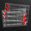 4 pièces Autocollants Poignée de Porte de Voiture Accessoires Pour Mercedess Benzs AMGs W202 W203 W204 W205 W210 W211 W212 W213 W177 V177 W176 W169