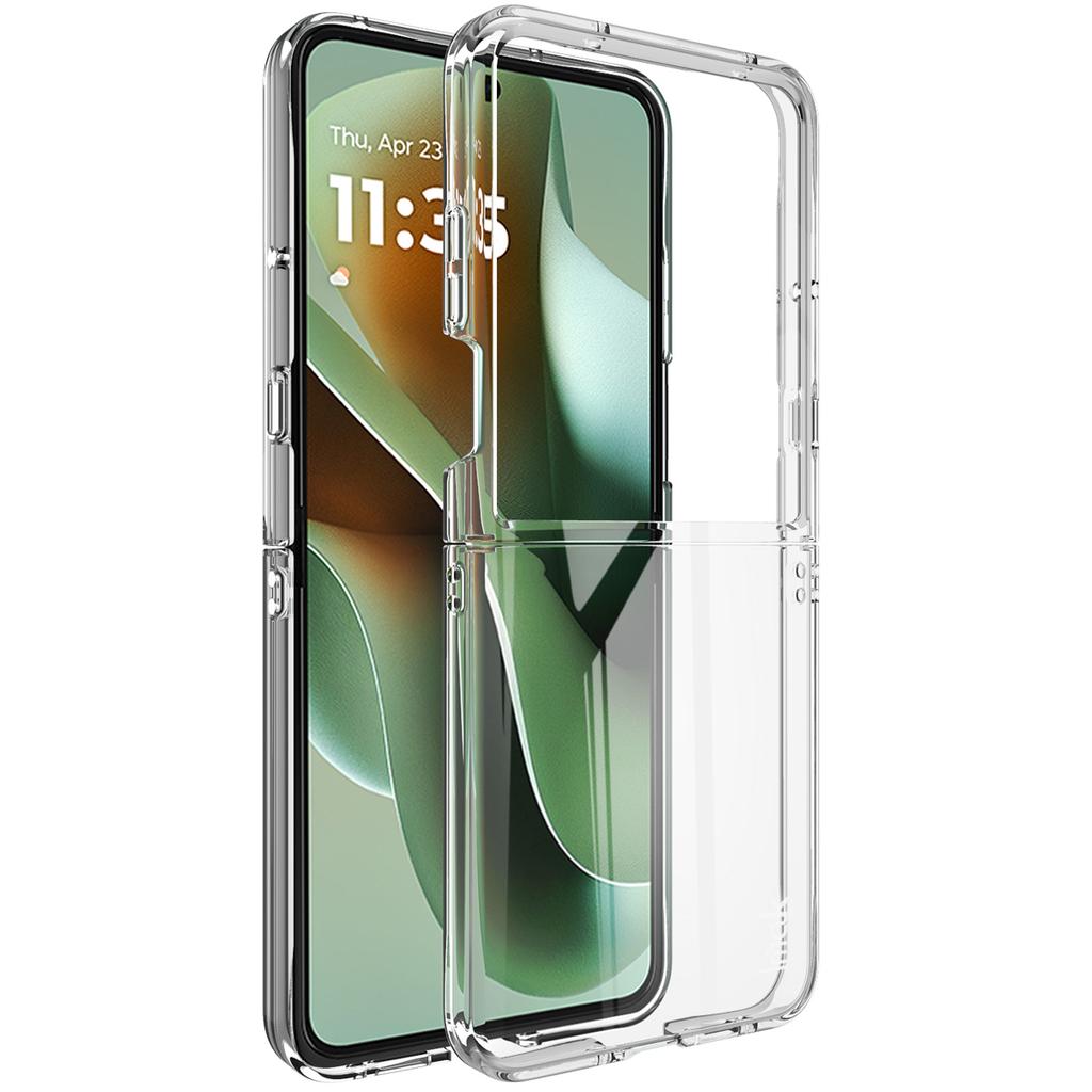 IMAK Crystal Case II Pro for Motorola Razr 60 Ultra 5G Case Clear PC Phone Cover (Upper Cover+Lower Cover)