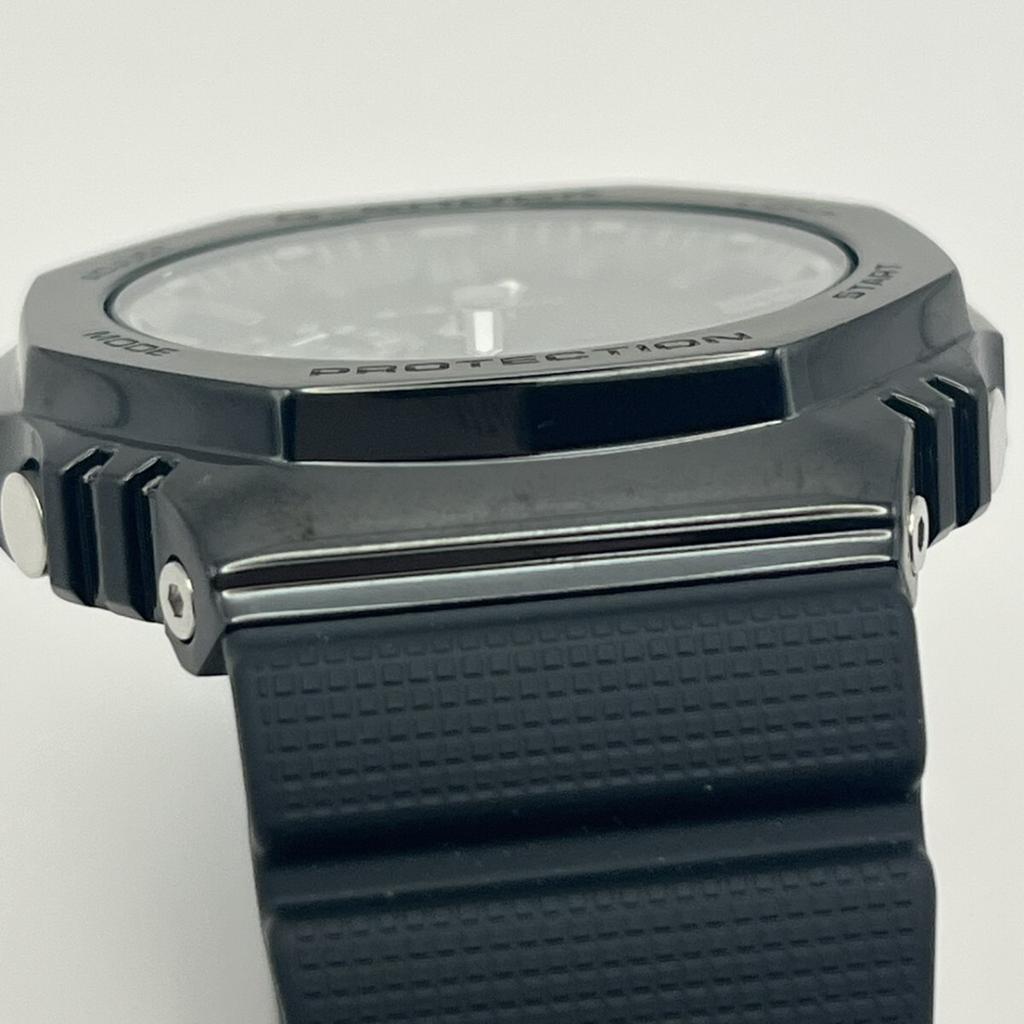 CASIO Black Metal Bezel Watch with Instruction Manual and Box / G-SHOCK GM-2100LXB-1AJF