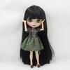 ICY DBS Blyth Doll Bjd Toy Black Straight Long Hair White Skin Joint Body 1/6 30cm Anime Toy Girls Gift Anime