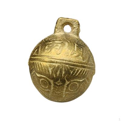 Dog Bell Collar Accessories Decoration Retro Tiger Head Pattern Copper Cute DIY Jewelry