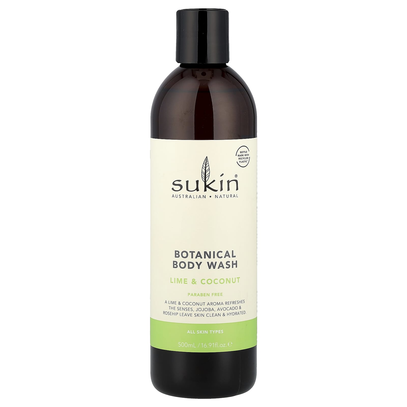 

Vegetable Body Wash, All Skin Types, Lime & Coconut, 500Ml (16.91Fl Oz)